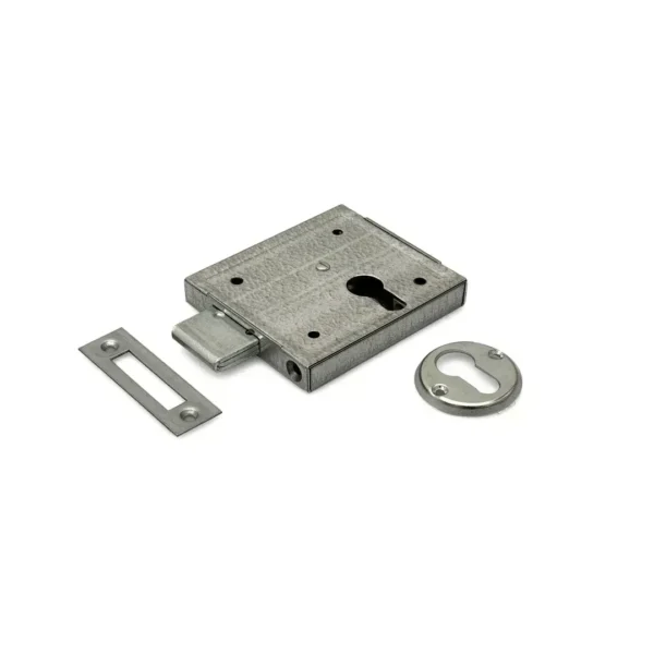 DX Kelderbandslot PC 60 mm verzinkt op kopkaart per 4 stuks