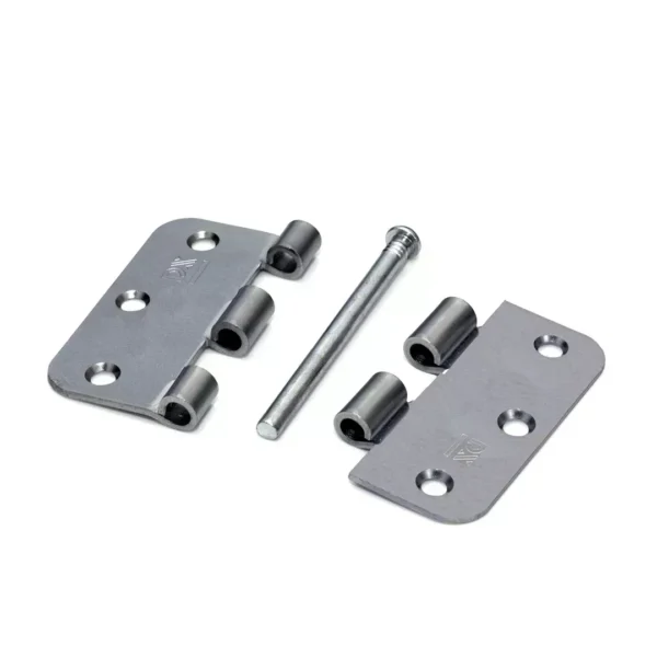 DX Scharnier met losse pen ronde hoeken 76x76 verzinkt los gestort per 100 stuks