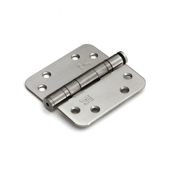 DX Kogellagerscharnier ronde hoeken 3 mm 89x89 mm RVS geborsteld per stuk