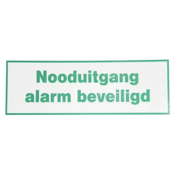 DX Pictogram 'Nooduitgang alarm beveiligd' 209x98 mm
