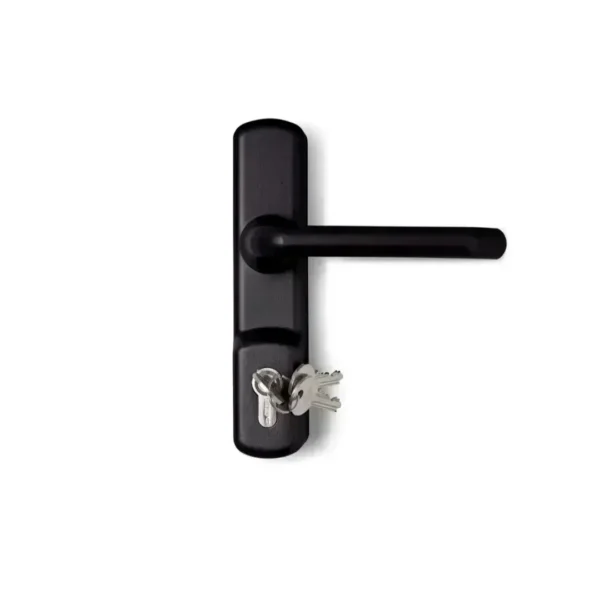 DX Opbouw-krukset DX 5-serie paniekbeslag inclusief 1/2 Euro profielcilinder zwart Per stuks