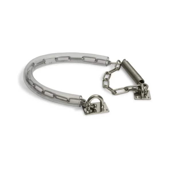 DX Stormketting met veer zwaar RVS per stuk