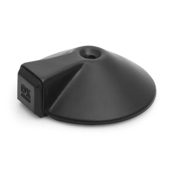 DX Deurstopper vloermodel met zijbuffer Ø85x26 mm RVS zwart per stuk