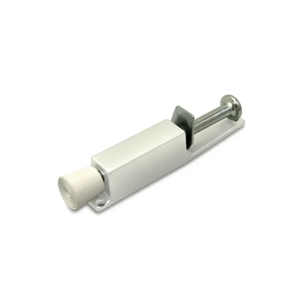 DX Deurvastzetter met voetstift 120x25 mm wit