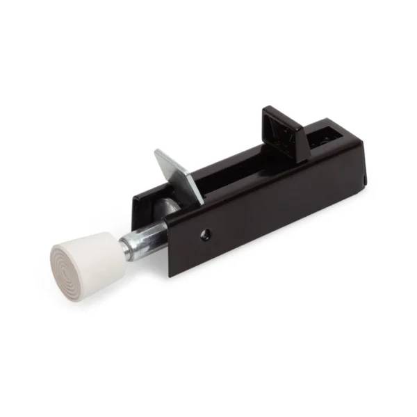 DX Deurvastzetter voetstift 122x30 mm zwart per 6 stuks