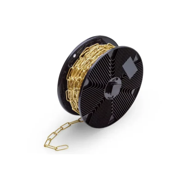 DX Sierketting lang 2,8 mm staal vermessingd rol 30 meter per rol
