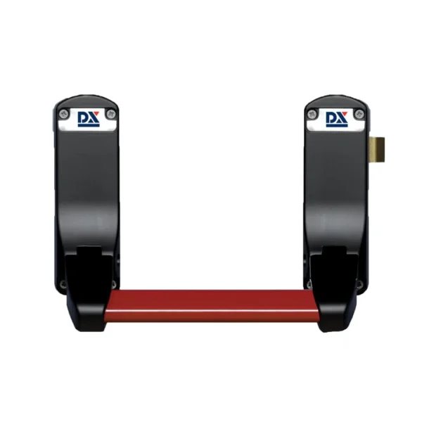 DX Anti-paniekstang 1-punts zijsluiting DX 296-serie rood-zwart per stuk