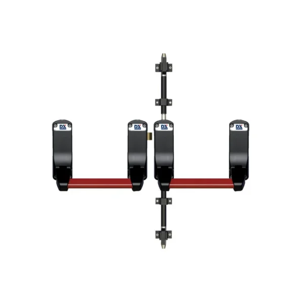 DX Anti-paniekstangen set voor dubbele deuren DX 285-serie rood-zwart per stuk