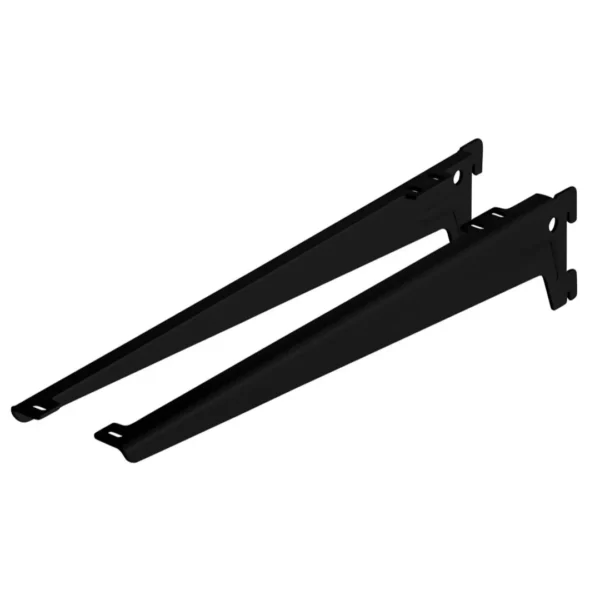DX Hoeksteun 280 mm zwart gelakt