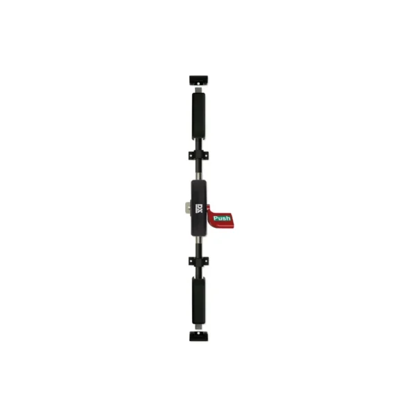DX Anti-paniekpushpad 3-puntssluiting DX 513P-serie rood-zwart
