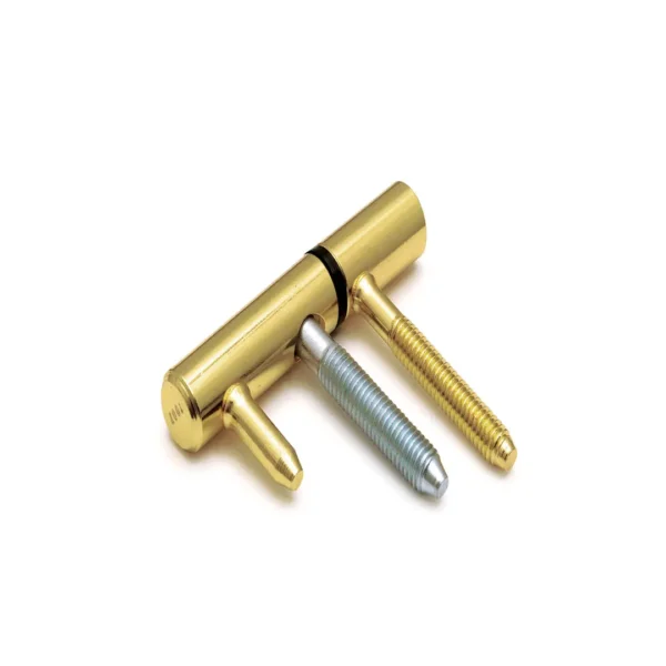DX Inboorpaumelle staal vermessingd 14 mm houten kozijn