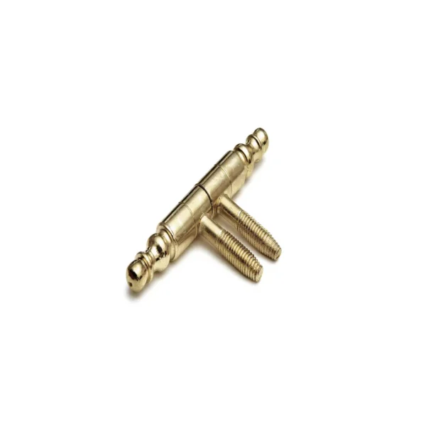 DX Meubel inboorpaumelle 9x65 mm vaaskop model vermessingd per 20 stuks