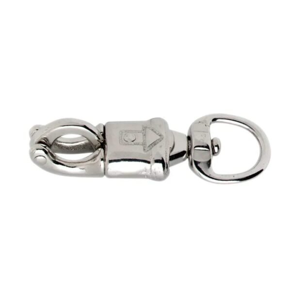 DX Paniekhaak 7/8" ronde wervel zamac vernikkeld per 25 stuks