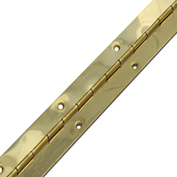 DX Pianoscharnier 0,7x32x0960 mm staal vermessingd per 10 stuks