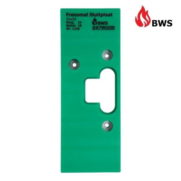 247WOOD freesmal sluitplaat 71x23 BWS
