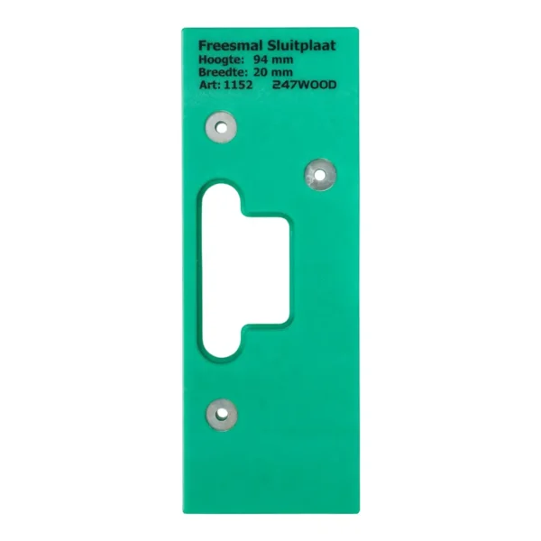 247WOOD freesmal sluitplaat 94x20