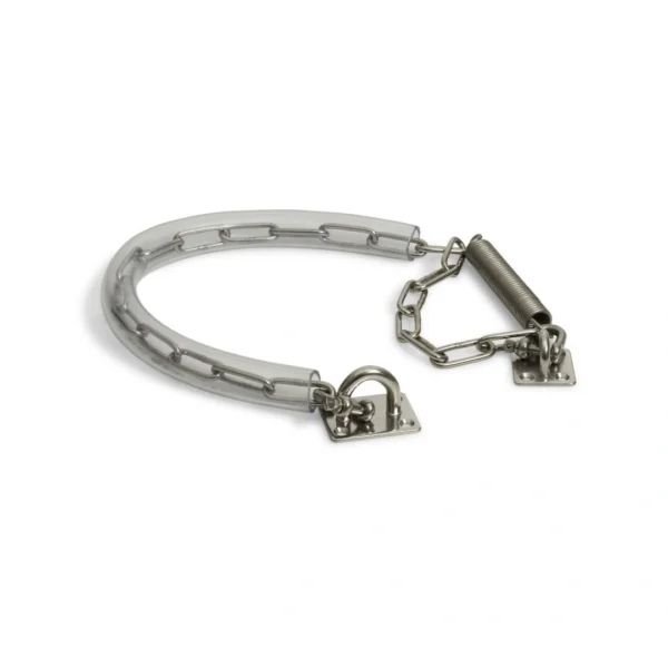 DX Stormketting met veer zwaar RVS per stuk