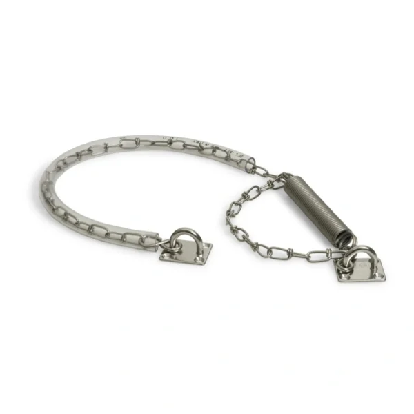 DX Stormketting met veer RVS per stuk