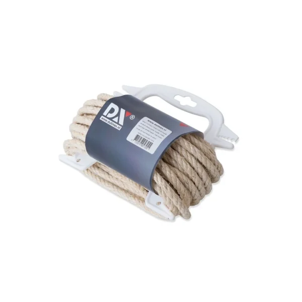 DX Sisal 3-strengs 06 mm naturel handhaspel 10 meter per 2 stuks