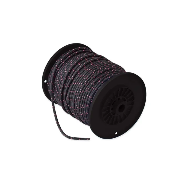 DX Trimlijn 06 mm zwart-roze rol 100 meter per rol