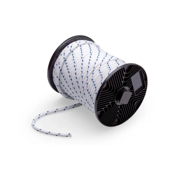 DX Schootlijn 12 mm wit-blauw rol 60meter per rol
