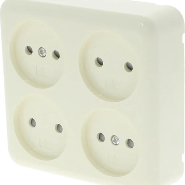 EXO stopcontact 4-voudig met kinderbeveiliging